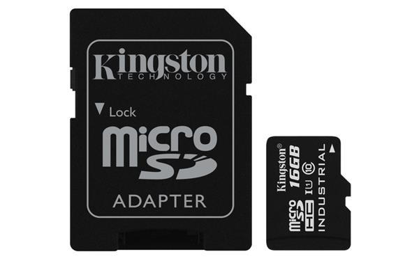 8 GB . microSDHC karta Kingston Industrial C10 A1 pSLC Card